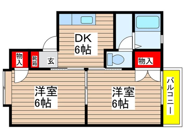 パークサイド梅里の物件間取画像